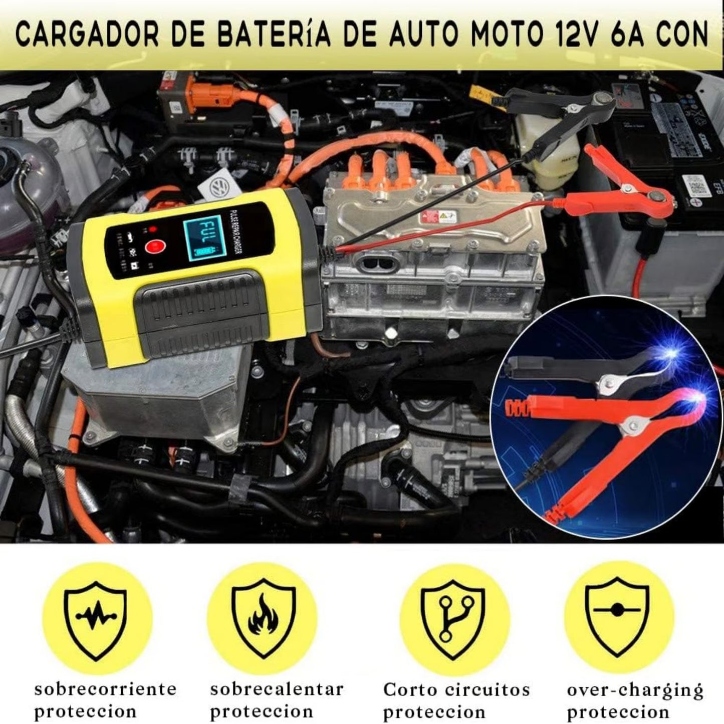 CARGADOR INTELIGENTE DE BATERIA AUTO